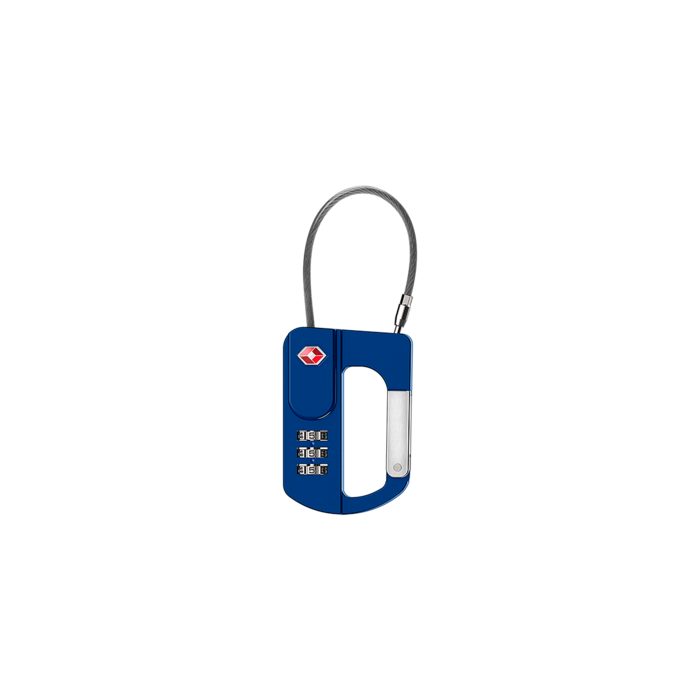 3-Dial Cable Lock – Blue