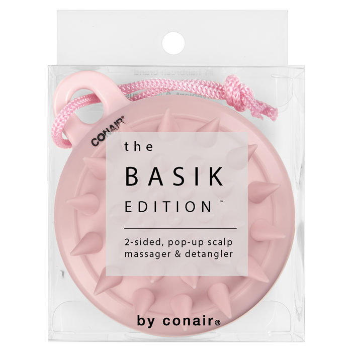 The Basik Edition™ 2-Sided Scalp Massage and Detangle Hairbrush image number 1