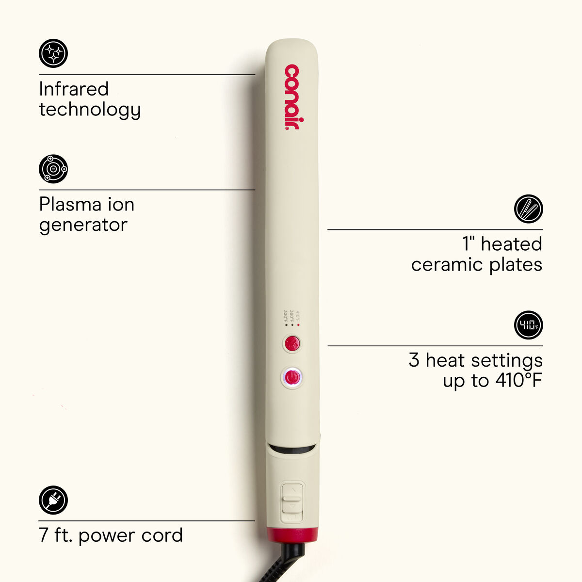 1" Infrared Flat Iron