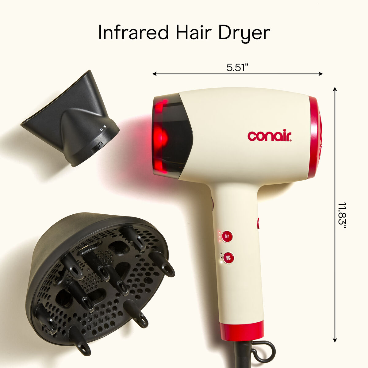 LED Infrared Heat Hair Dryer  large 9