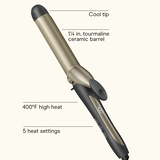 1&frac14;" Tourmaline Ceramic Curling Iron