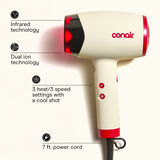 LED Infrared Heat Hair Dryer  small 2