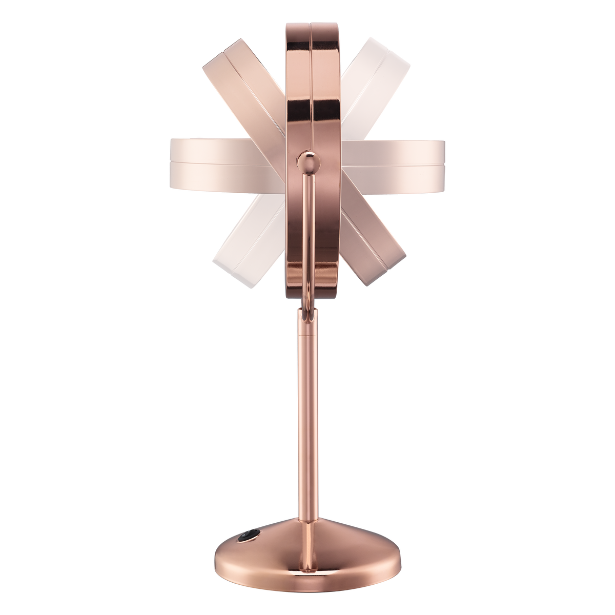 Espejo de maquillaje 1x/10x con luz LED Reflections, en oro rosa