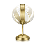 LED-Lighted 1x/5x Magnification Mirror in Brushed Brass  small 5