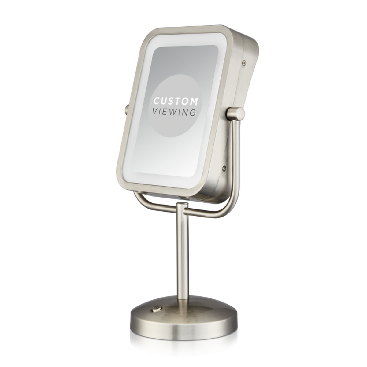 Espejo de maquillaje con luz LED y aumento 1x/8x