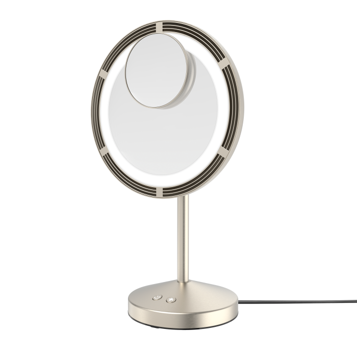 Espejo LED con ventilador y zoom, Larga