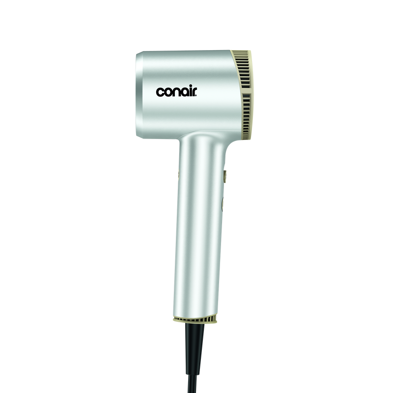 Conair Compact Digital Hair Dryer, Metallic White, 1 Pc  medium