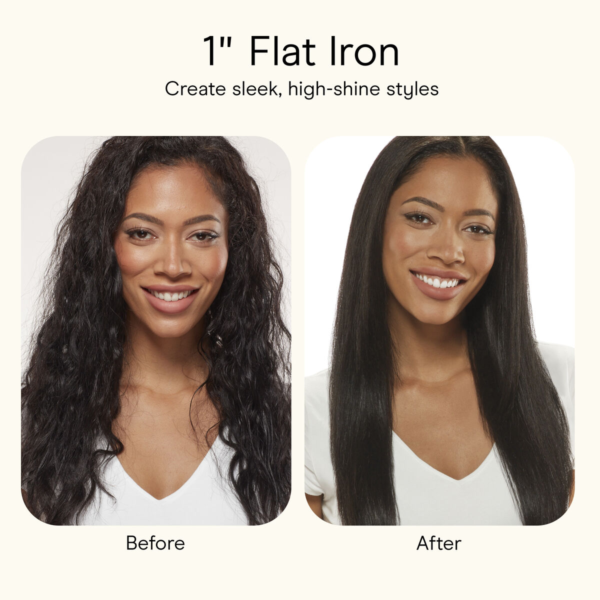 Plancha alisadora de 1 in con tecnología iónica doble SmoothWrap® de INFINITI PRO CONAIR™