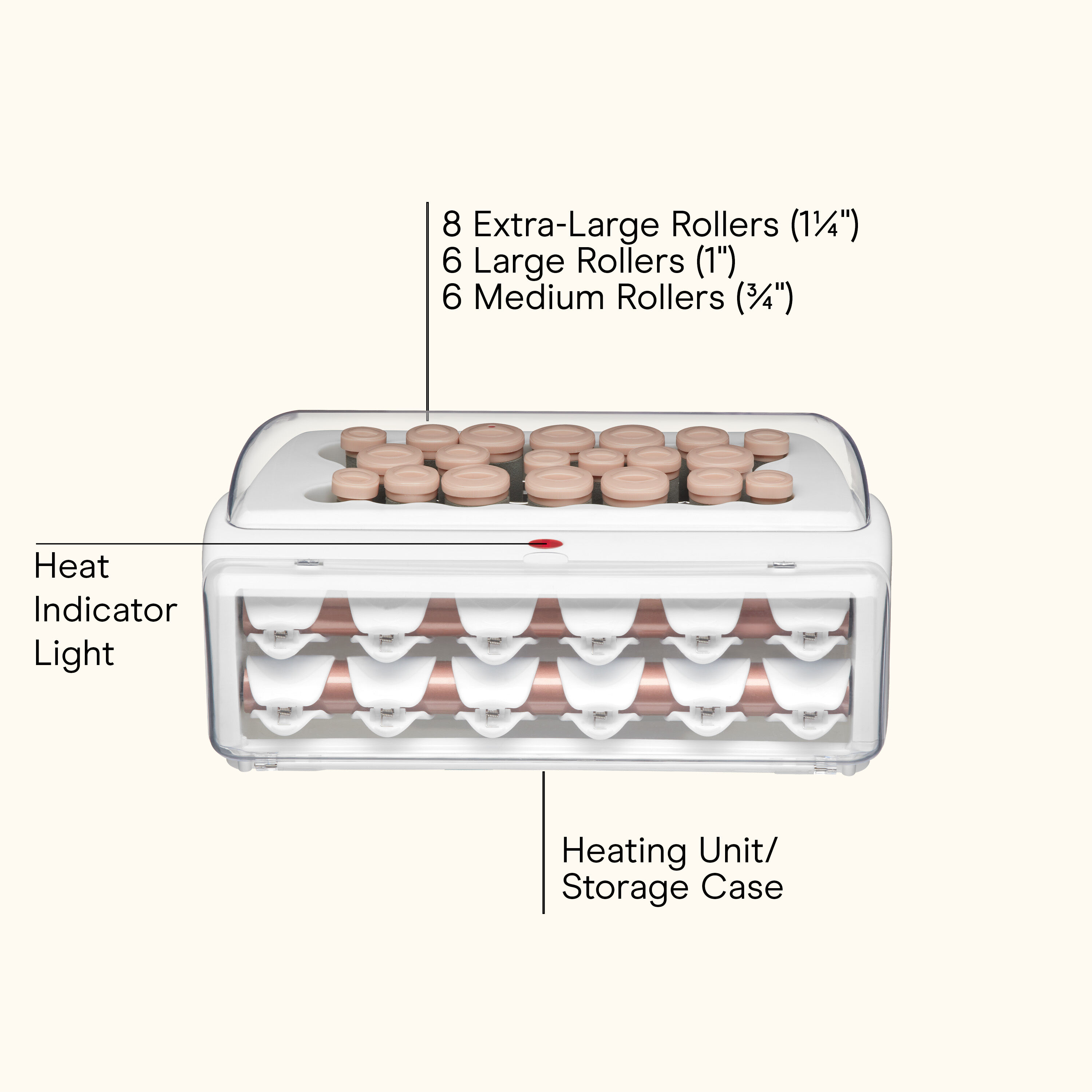 Ceramic Flocked Hot Rollers  large