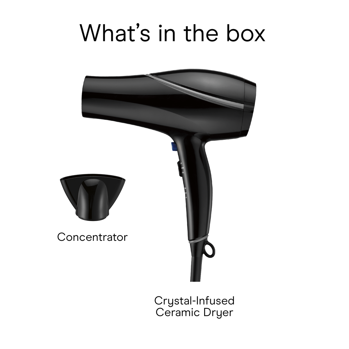 Style & Shine Natural Crystal Collection Hair Dryer