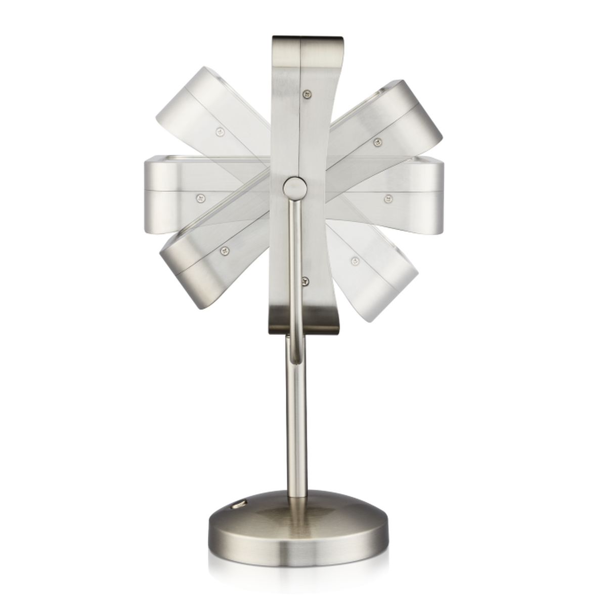 Espejo de maquillaje con luz LED y aumento 1x/8x