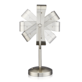Espejo de maquillaje con luz LED y aumento 1x/8x