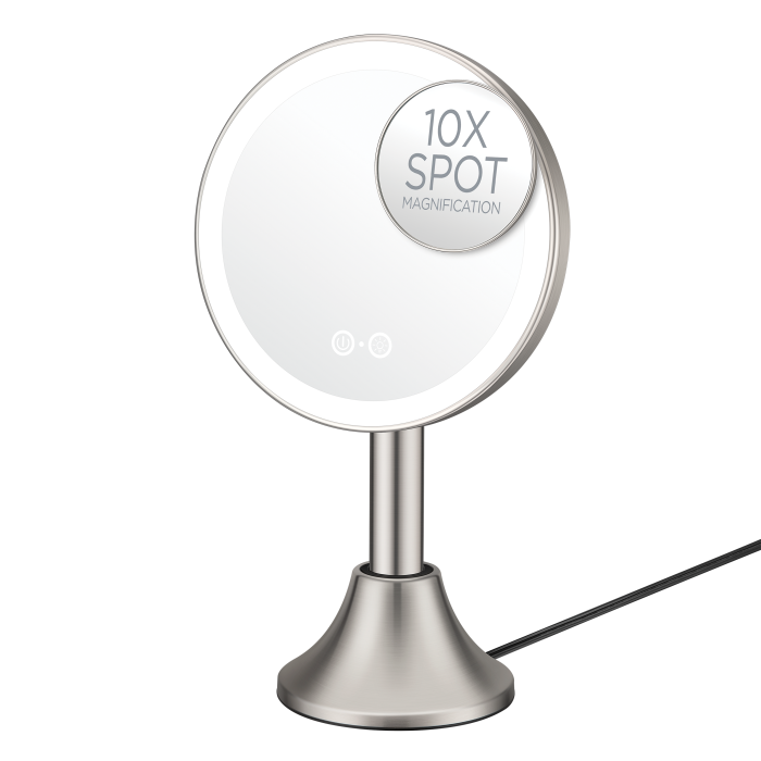 LED-Lighted Handheld Rechargeable Mirror  large
