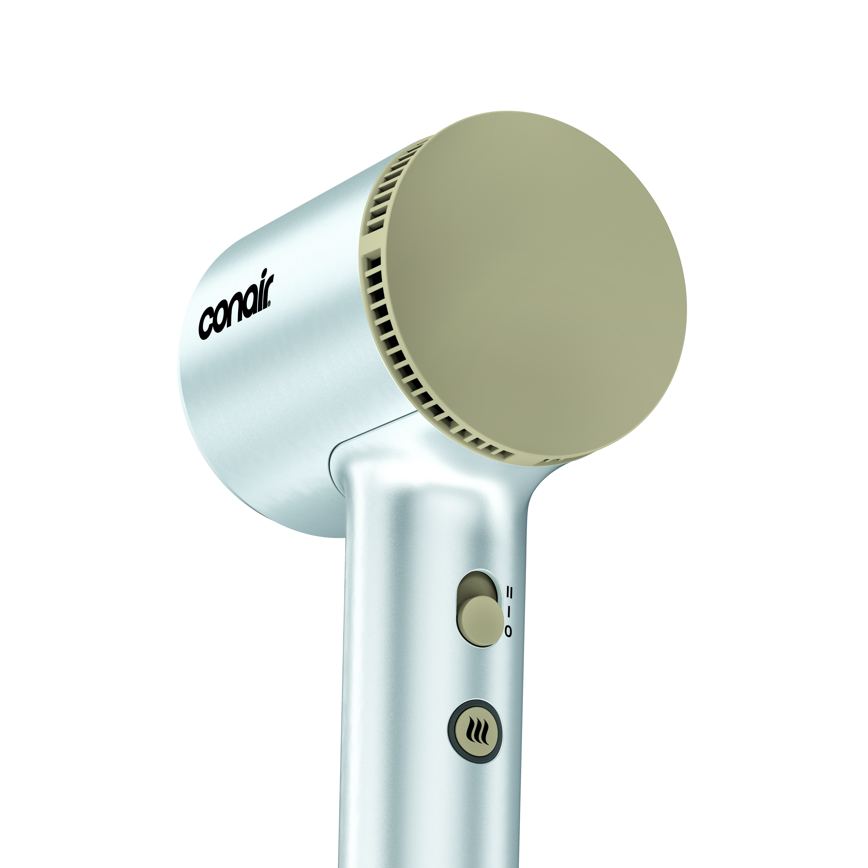 Conair Compact Digital Hair Dryer, Metallic White, 1 Pc  large
