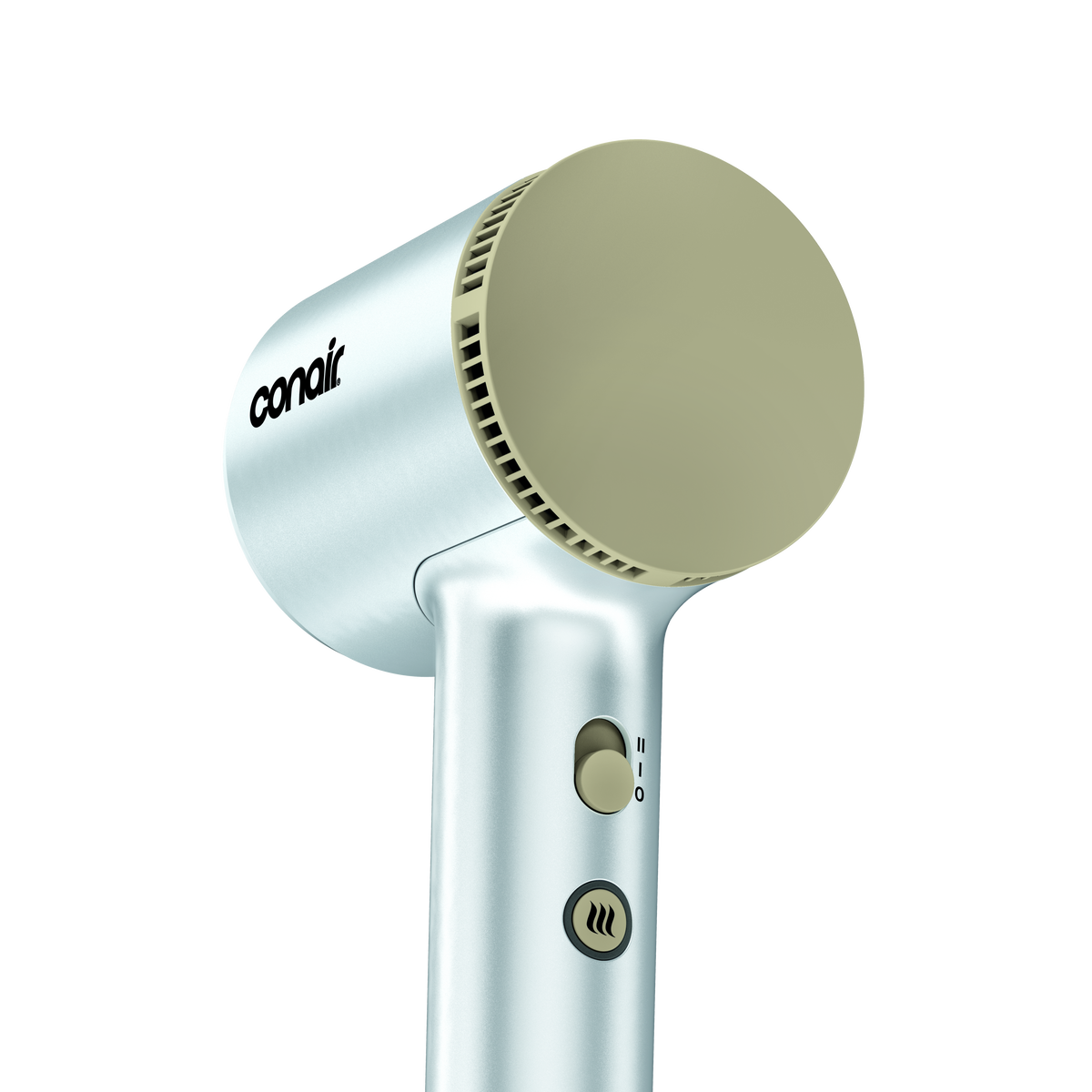Conair Compact Digital Hair Dryer, Metallic White, 1 Pc  large 2