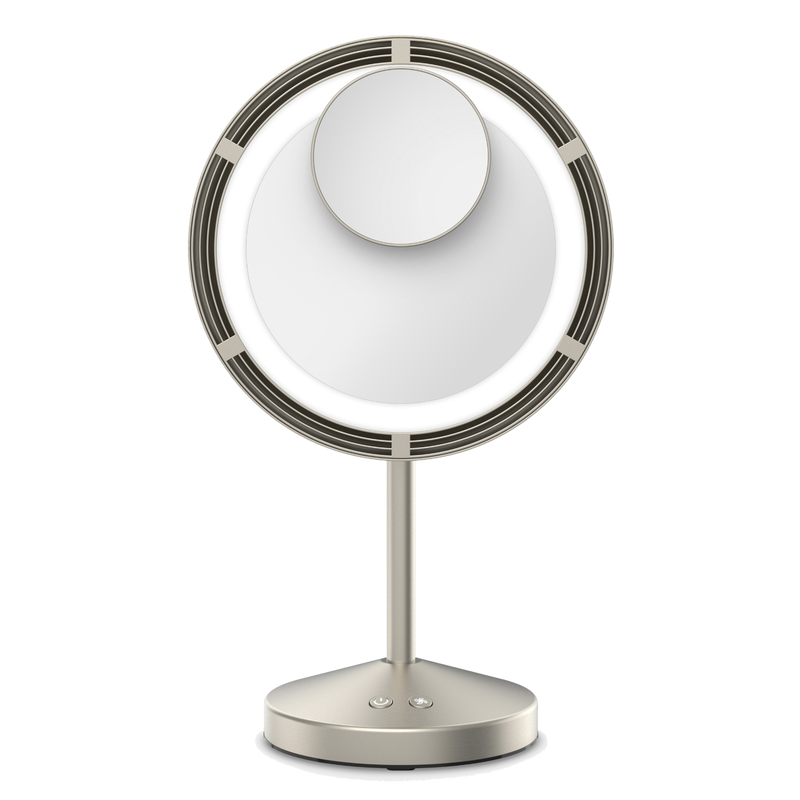 Espejo LED con ventilador y zoom