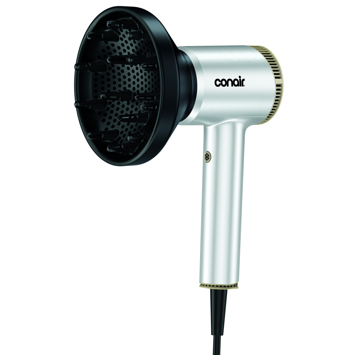 Conair Compact Digital Hair Dryer, Metallic White, 1 Pc  large 4