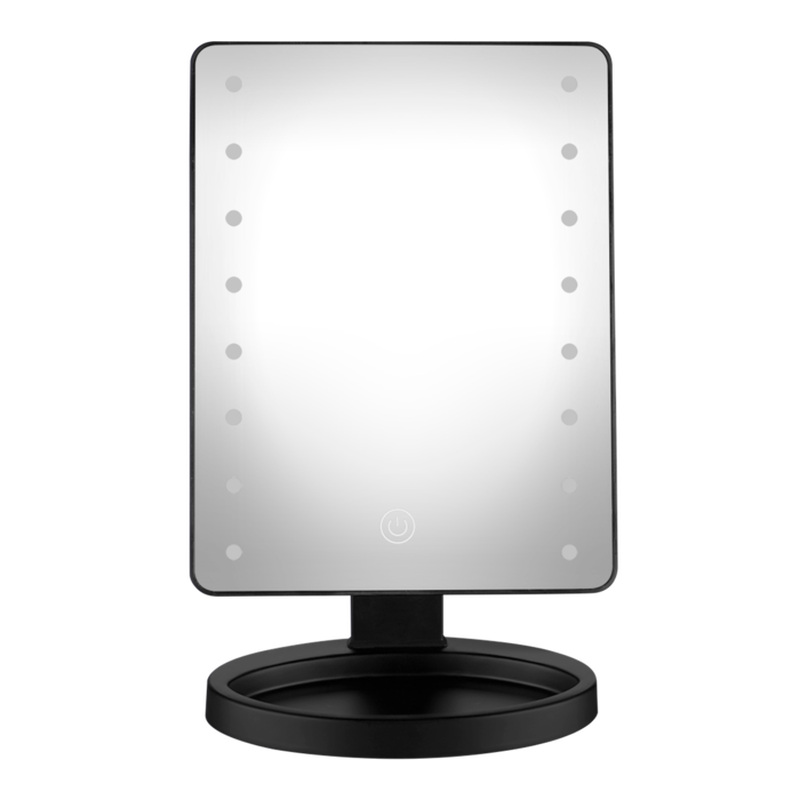 Espejo de maquillaje con luz LED