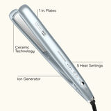 Plancha alisadora de 1 in con tecnología iónica doble SmoothWrap® de INFINITI PRO CONAIR™