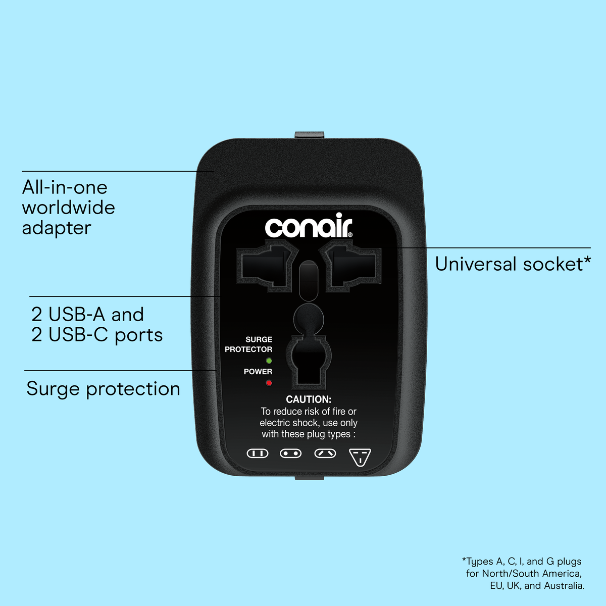 Adaptador ​​​​​​​de viaje universal
