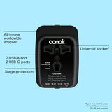 Adaptador ​​​​​​​de viaje universal