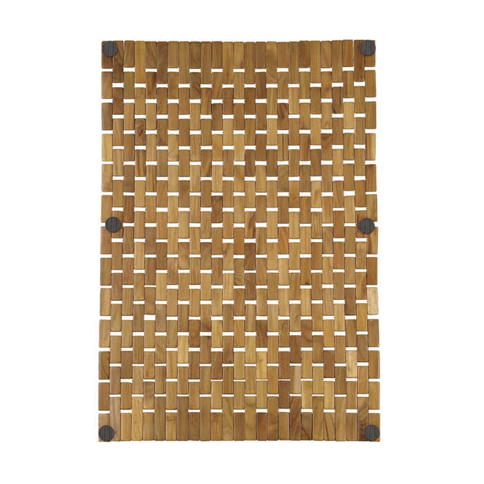 Flexible Teak Shower Mat