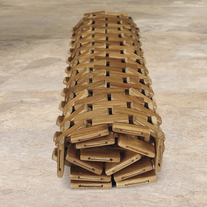 Flexible Teak Shower Mat