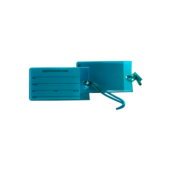 Jelly Luggage Tag Assortment - Teal image number 0.0