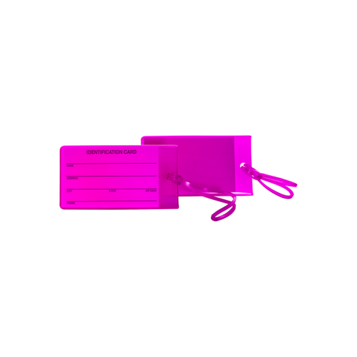 Travel Smart by Conair Jelly Luggage Tags Magenta