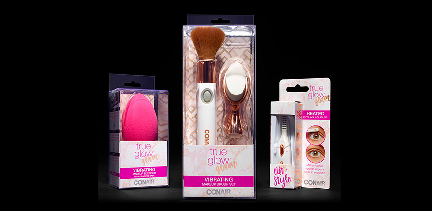 Paquetes de productos True Glow Glam.