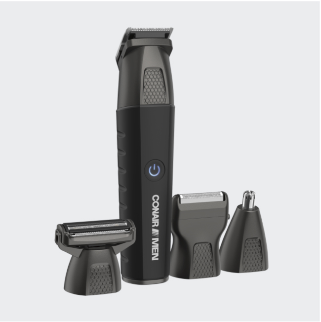 Conair Men Showerproof Trimmer with attachments.