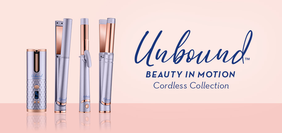 The Unbound collection of cordless styling tools. Beauty in Motion