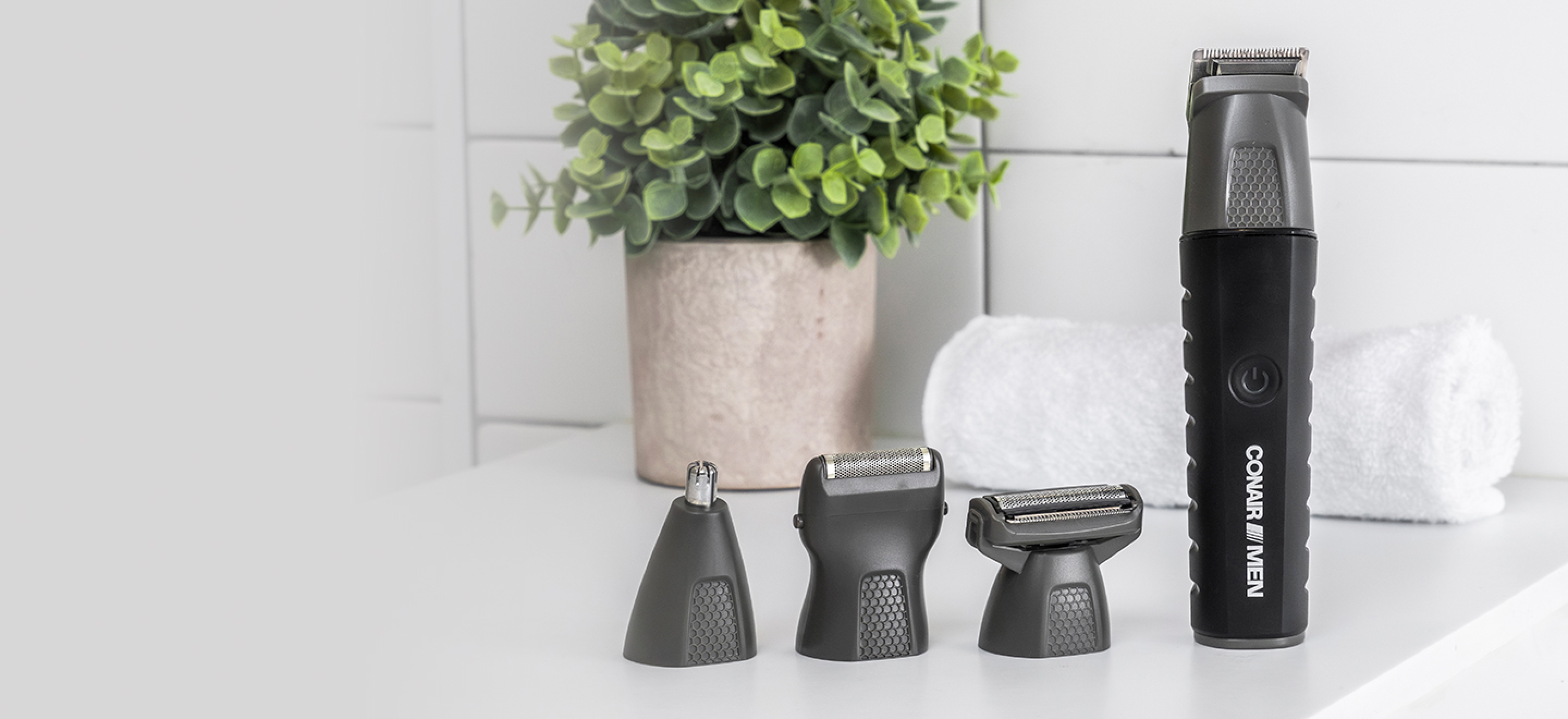 Trimmer with various blade attachments