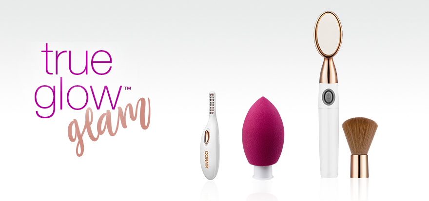 La colección de productos True Glow Glam de Conair.