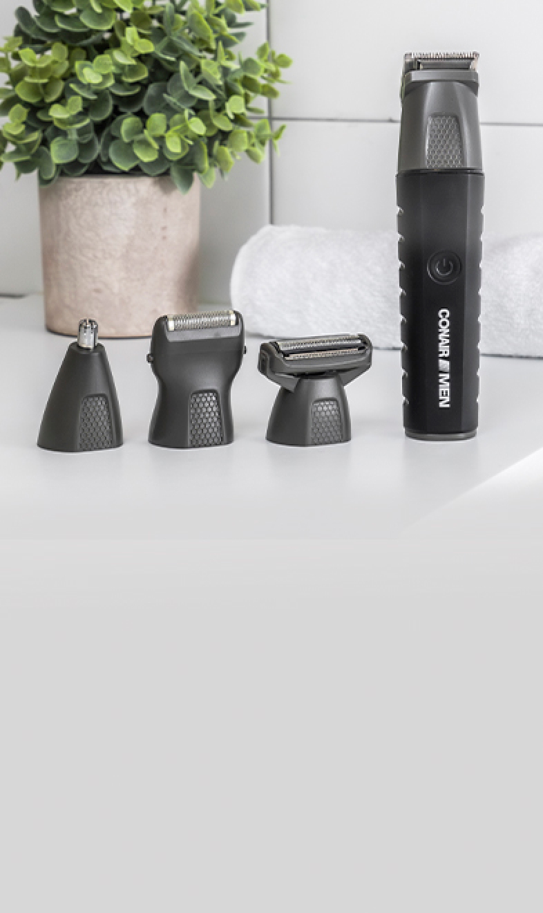 Trimmer with various blade attachments