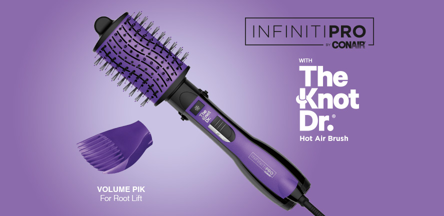 The InfinitiPRO by CONAIR with The Knot Dr. Hot Air Brush