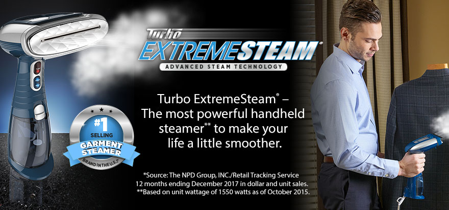 Conair Turbo ExtremeSteam Handheld Steamer advertising image 