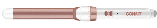 Rizador cónico de tubo recto de doble cerámica de 1 in de Conair (CD705)