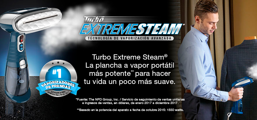 Plancha a vapor portátil turbo Extreme Steam® de Conair