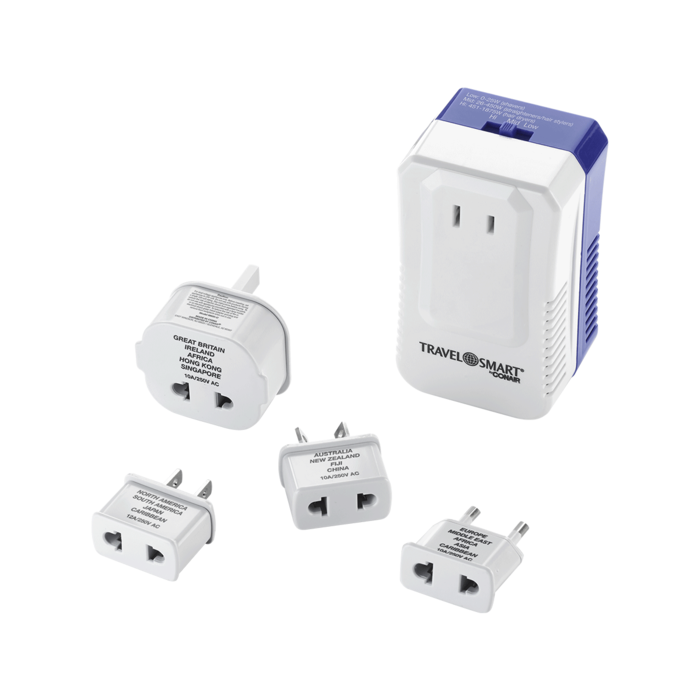 Convertidor de voltaje universal con adaptadores de viaje Convert-It-All