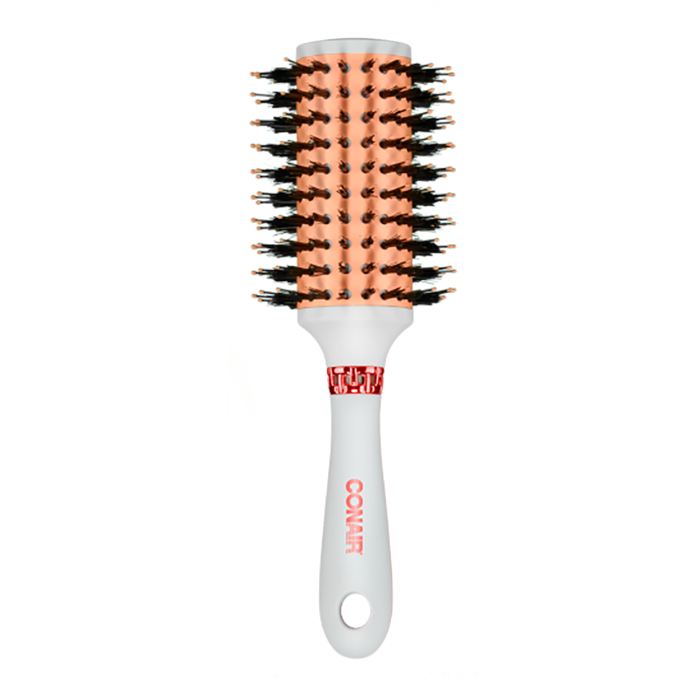 Cepillo brushing redondo de cerdas mixtas para cabello con frizz, imagen grande número 0