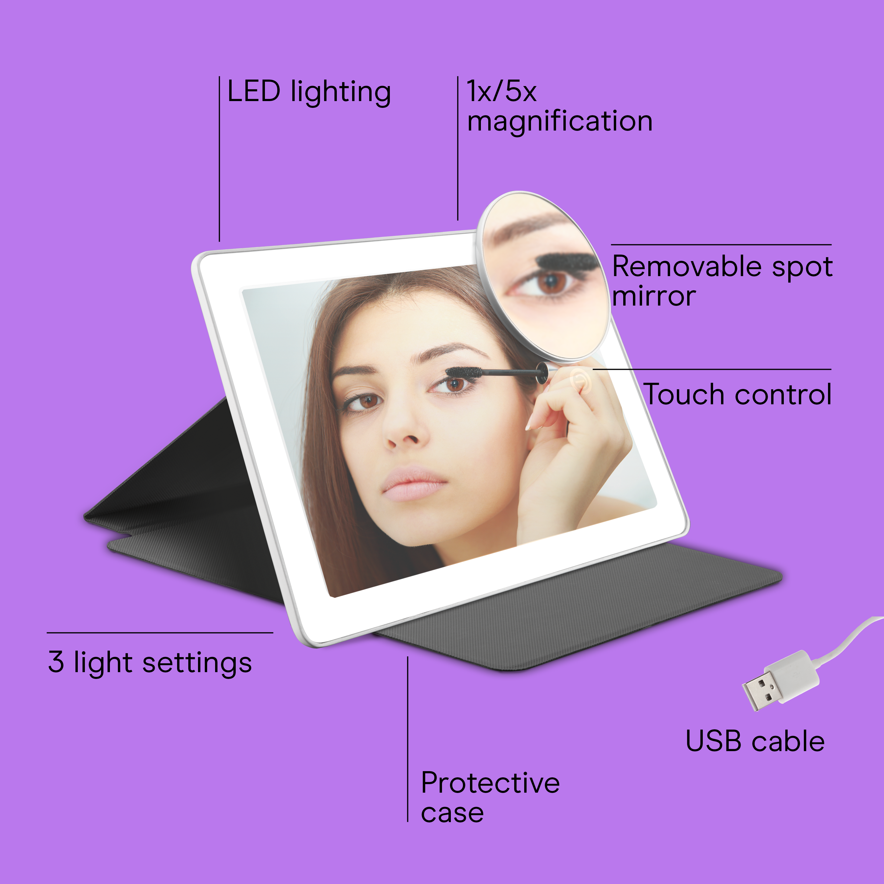 Rechargeable Tablet Mirror,,large image number 1.0