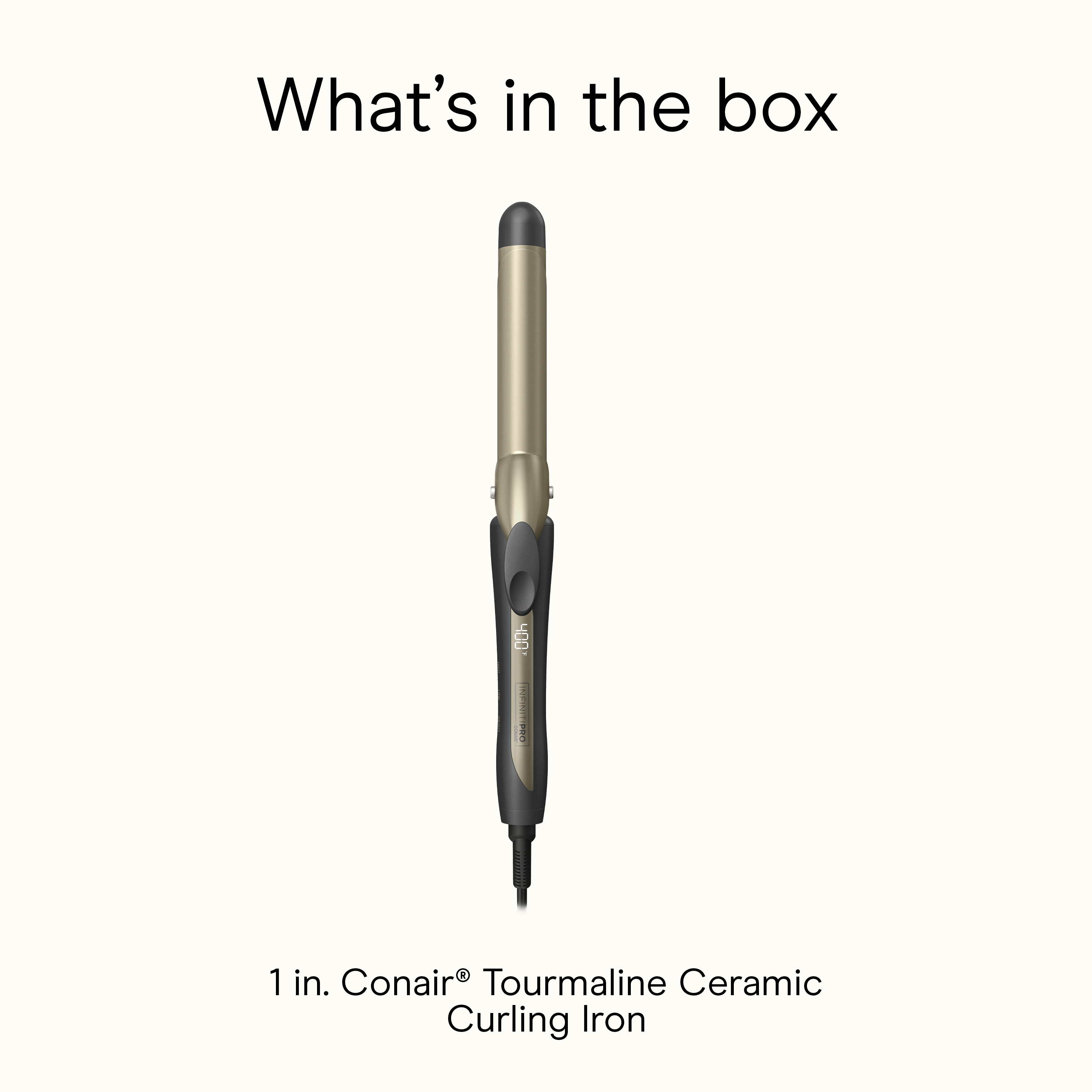 1" Tourmaline Ceramic Curling Iron,,large image number 5.0