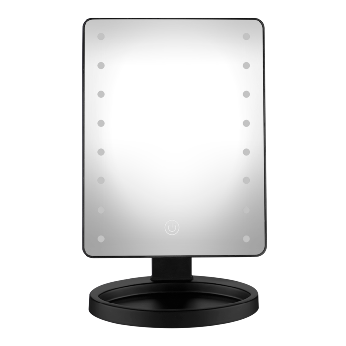 Espejo de maquillaje con luz LED