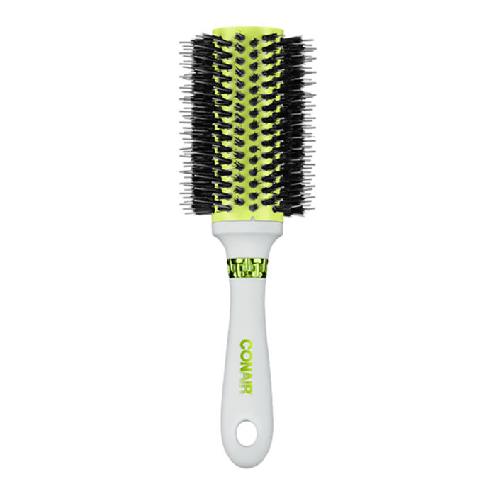 Cepillo redondo con cerdas de nylon para brushing en cabello ondulado
