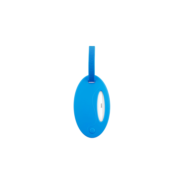 Etiqueta de identificación giratoria ovalada - Azul