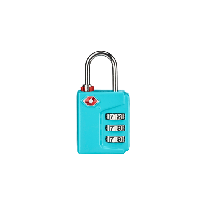 Travel Sentry® 3-Dial Inspection Status Lock – Aqua