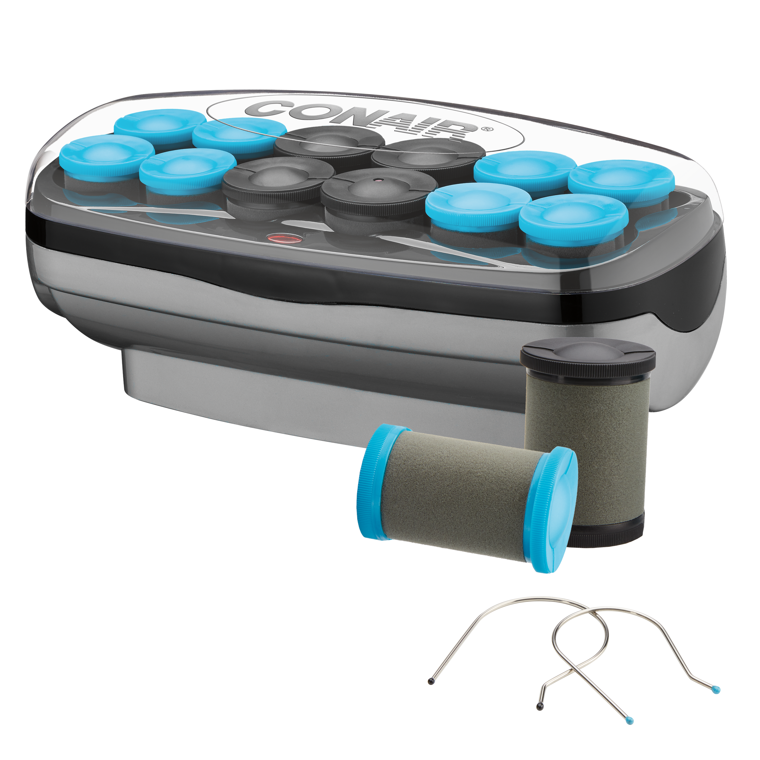 Custom Curls & Waves Jumbo and Extra-Large Ceramic Hot Rollers, Hair Setter for Salon-Style Curls, 12 Rollers