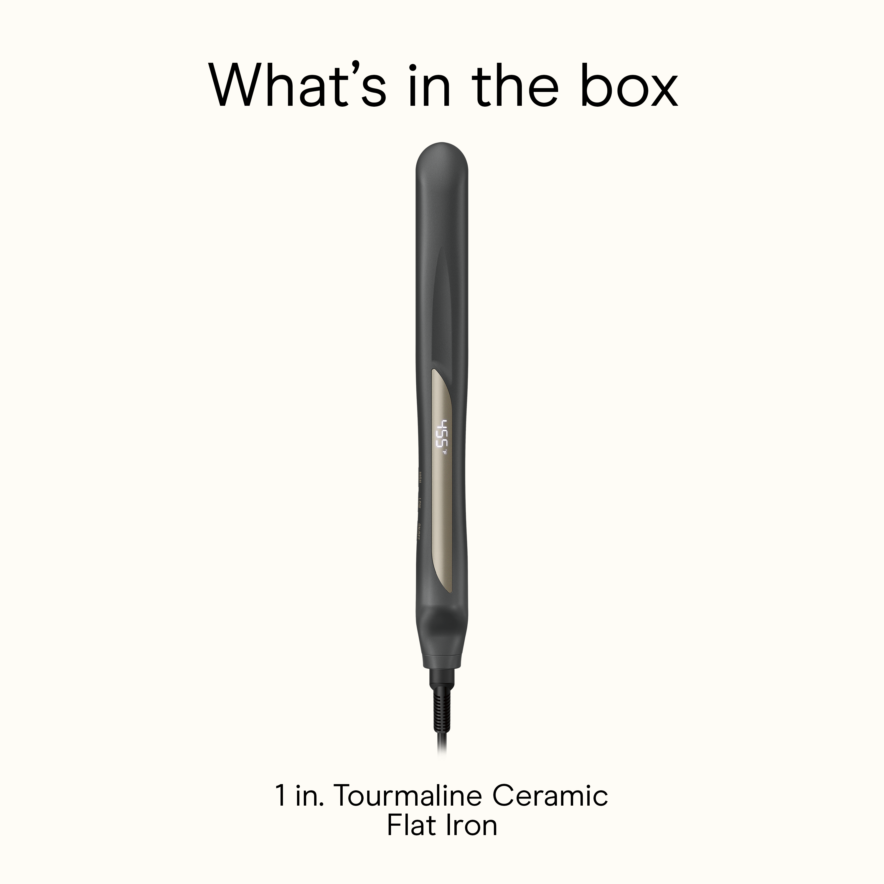 1 Inch Tourmaline Ceramic Flat Iron, , large image number 5.0