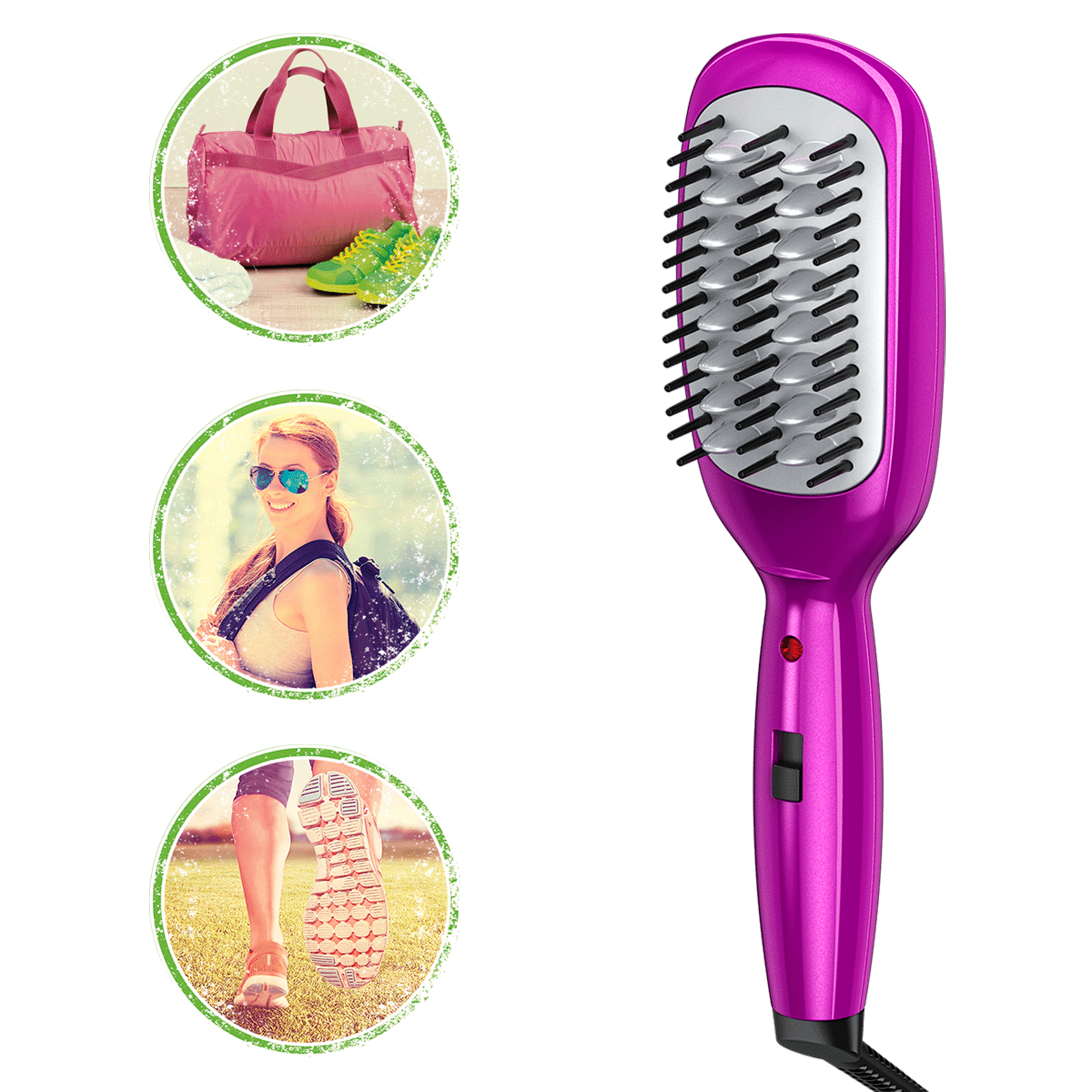 MiniPRO® Ceramic Hair Straighening Brush image number 2